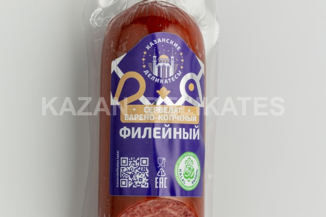 Fillet Smoked Sausage (half). Filley Ham 0.5 kg | Halal ham from Kazan | Tender Filley Ham
